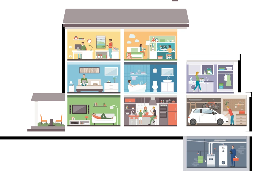 House Interior Vertical Layout Visual